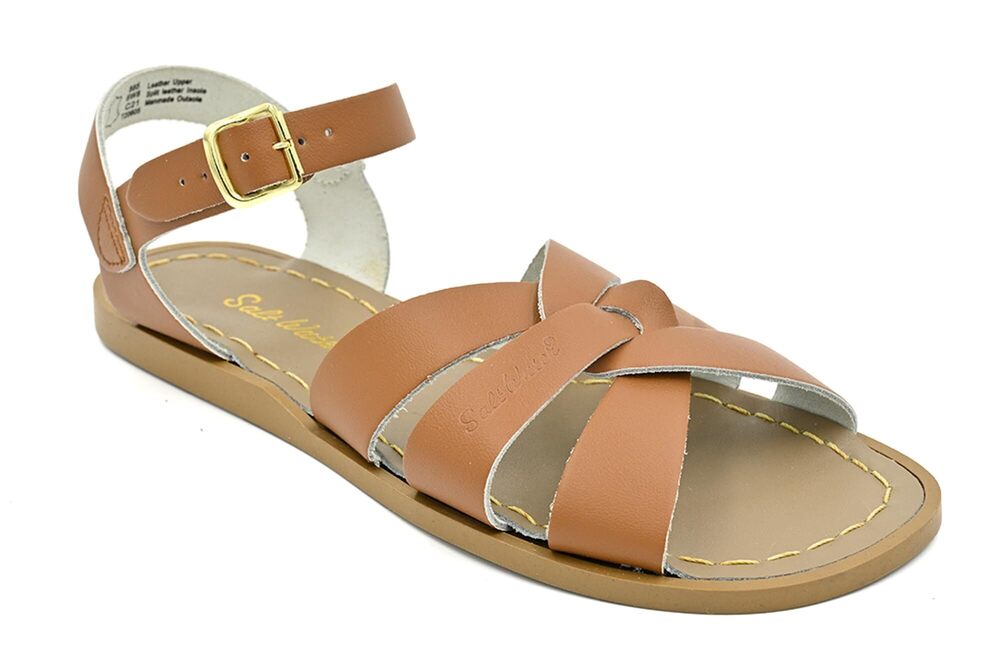 The Salt Water Original Sandal, Tan, Size 1 Little Kid